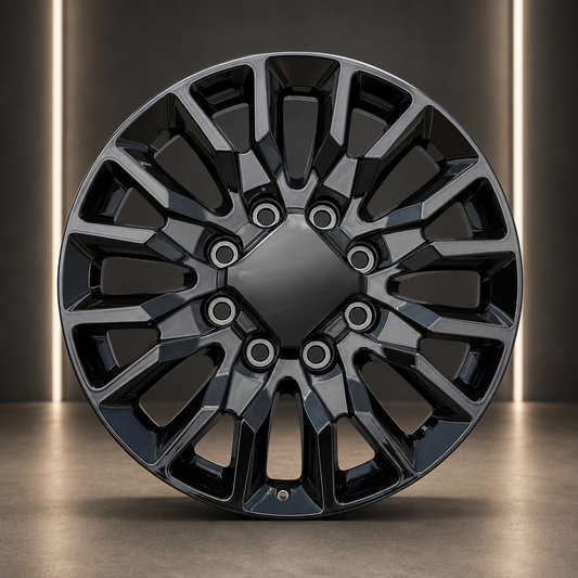 20x8.5 OE Premium OE-P8 Gloss Black Wheel 8x180 GMC Sierra Chevrolet Silverado 2500HD
