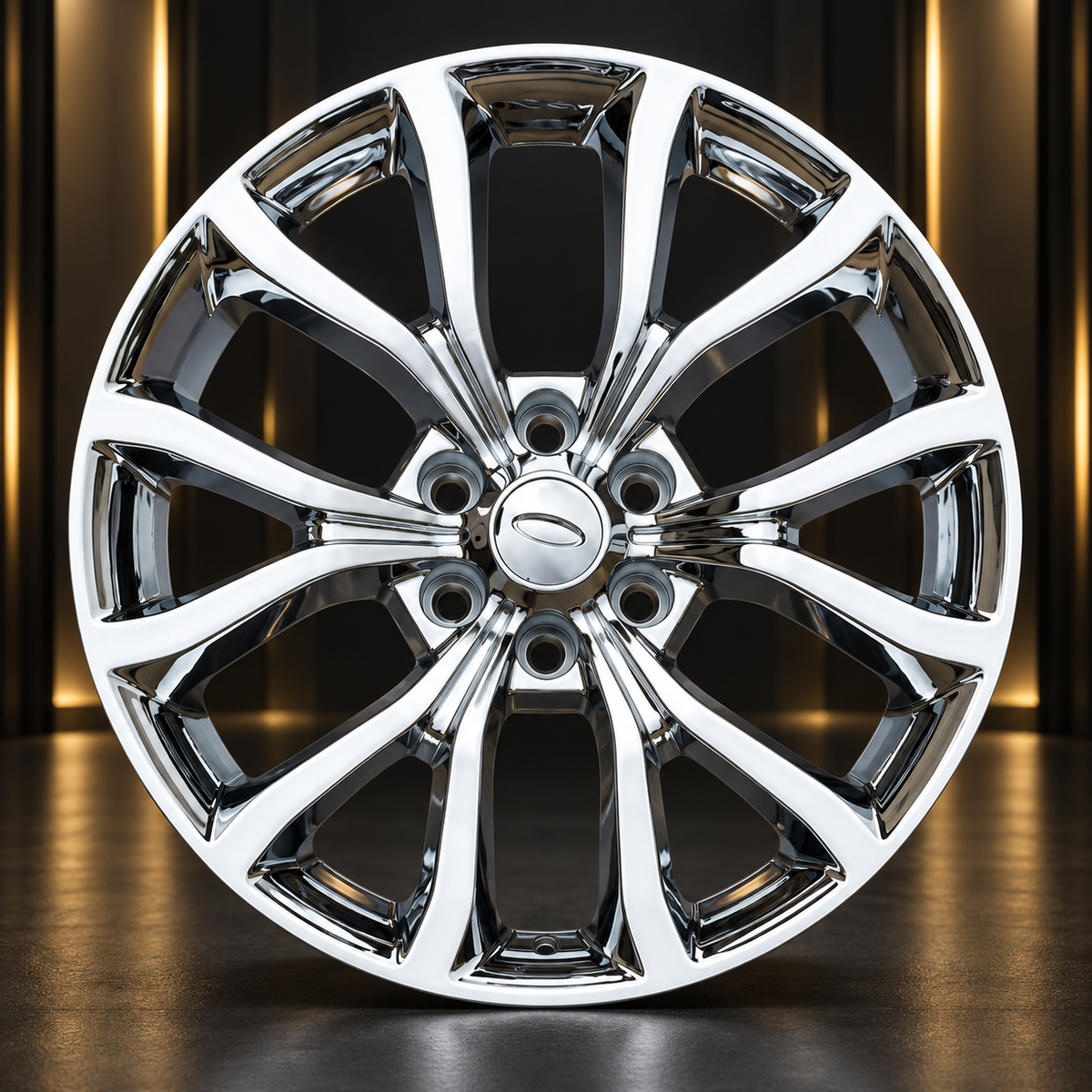 OE Premium F2 22x9.5 Chrome Wheel – 6x135 +44 | Ford F-150, Expedition & Lincoln Navigator