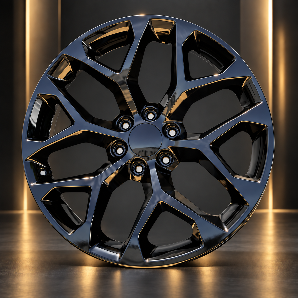 OE Premium Wheels G1 22x9 Gloss Black Wheel for Silverado 1500, Sierra 1500, Tahoe & Yukon | 6x139.7