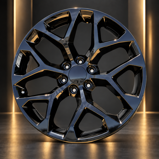 OE Premium Wheels G1 22x9 Gloss Black Wheel for Silverado 1500, Sierra 1500, Tahoe & Yukon | 6x139.7